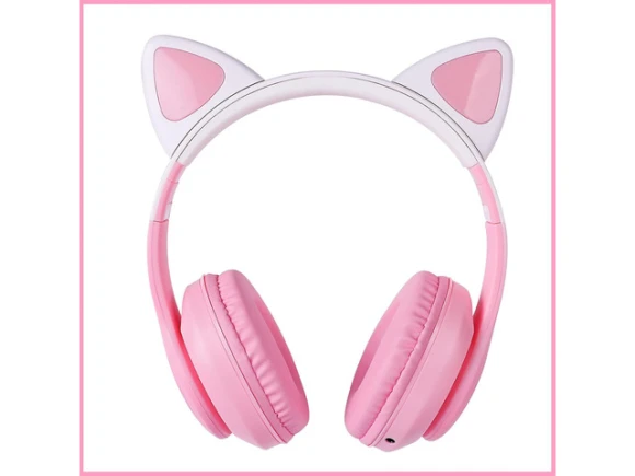 Pink Headphones — Wireless Earbuds, Trisvision