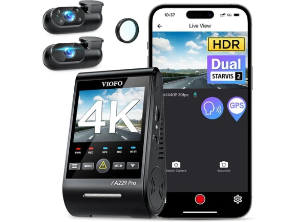 3-Channel Dash Cam — Dash Cam, VIOFO