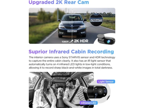 3-Channel Dash Cam — Dash Cam, VIOFO