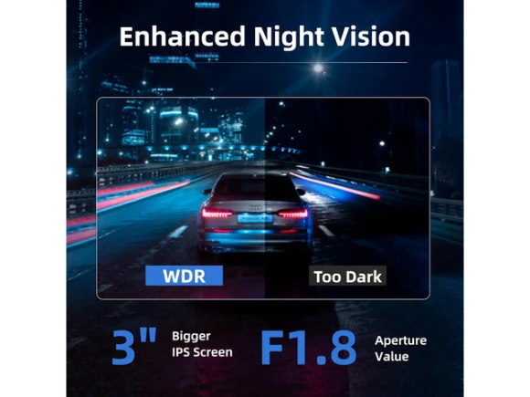 4K Car Camera — Dash Cam, Miofive