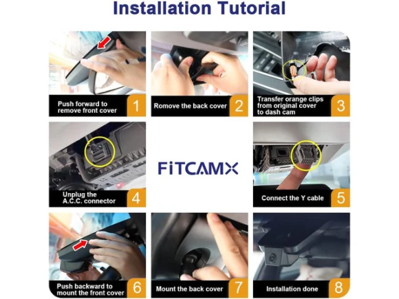 4K Front and Rear Dash Camera for Toyota Tundra and Sequoia — Dash Cam, Fitcamx