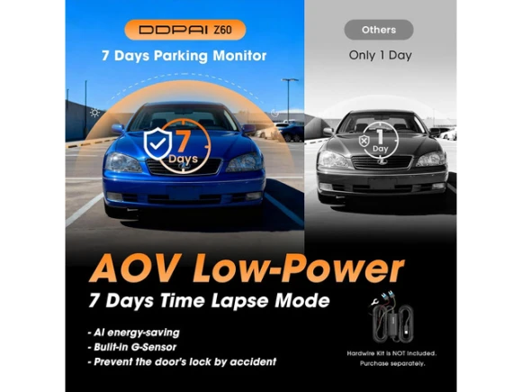 4K Front-and-Rear Dash Camera — Dash Cam, DDPAI