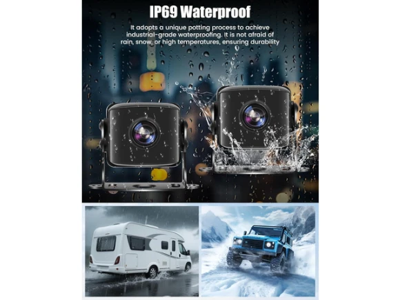 5-Channel Backup Camera System with 10.36-Inch Monitor — Backup Camera, Trisvision
