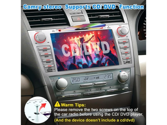 8-Inch Car Radio / Head Unit for Toyota Camry, 2006–2011 — Car Infotainment System, Trisvision