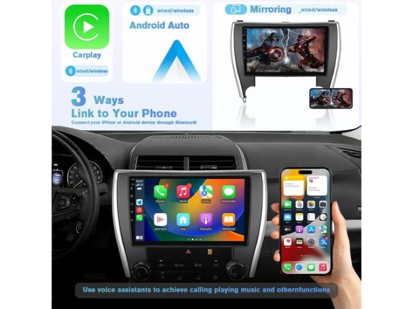 Car Radio Head Unit for Toyota Camry (2015–2017) — Car Infotainment System, Trisvision