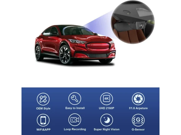 Dash Camera for Ford Mustang Mach-E 2021–2025 — Dash Cam, Fitcamx