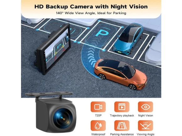 Double-DIN Car Stereo — Car Infotainment System, Trisvision