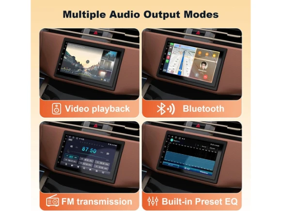Double-DIN Car Stereo — Car Infotainment System, Trisvision