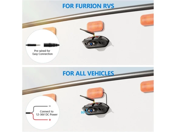 Wireless RV Backup Camera System with 7' Touchscreen IPS Monitor — Backup Camera, Trisvision