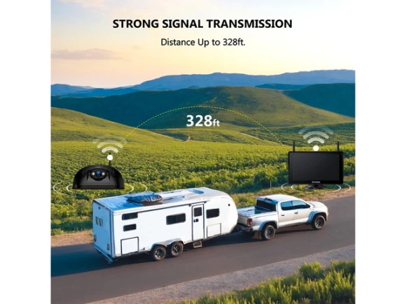 Wireless RV Backup Camera System with 7' Touchscreen IPS Monitor — Backup Camera, Trisvision
