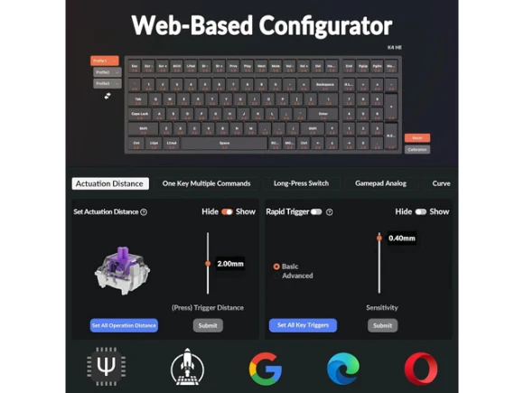 96% Compact Keyboard with Number Pad, Hall Effect Magnetic Switches and Custom RGB — Bluetooth Keyboard, Keychron