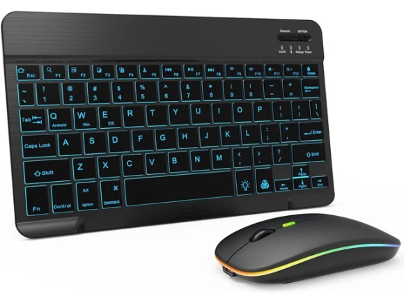 Bluetooth Keyboard and Mouse Combo, Black — Bluetooth Keyboard, Trisvision