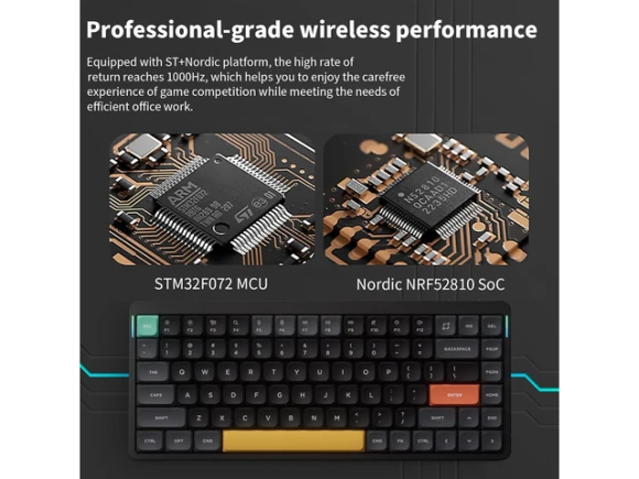 Low-Profile Mechanical Keyboard, 75% — Bluetooth Keyboard, NuPhy