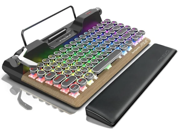 Retro Mechanical Keyboard — Bluetooth Keyboard, 7KEYS