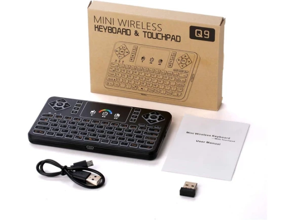 Wireless Keyboard with Touchpad and Colorful Backlighting — Bluetooth Keyboard, Trisvision