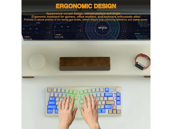 Wireless mechanical keyboard — Bluetooth Keyboard, LEOBOG