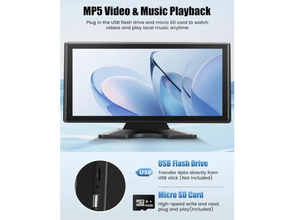 5-Channel Backup Camera System with 5 Cameras and 10.36-Inch Monitor — Backup Camera, SUNIVISION