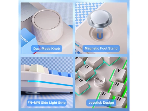 75% Alice Ergonomic Keyboard — Bluetooth Keyboard, LEOBOG