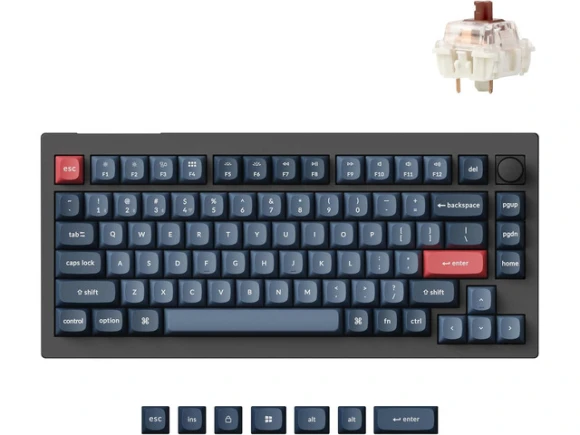 75% Custom Mechanical Keyboard with RGB Lighting — Bluetooth Keyboard, Keychron