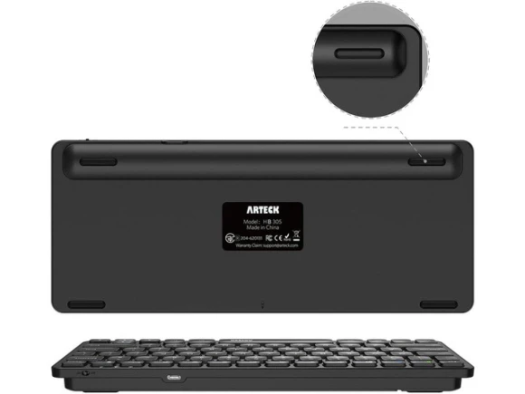 Bluetooth Keyboard with Media Hotkeys — Bluetooth Keyboard, Arteck