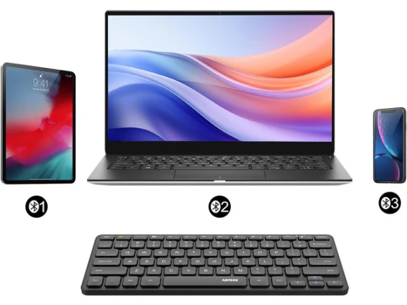 Bluetooth Keyboard with Media Hotkeys — Bluetooth Keyboard, Arteck