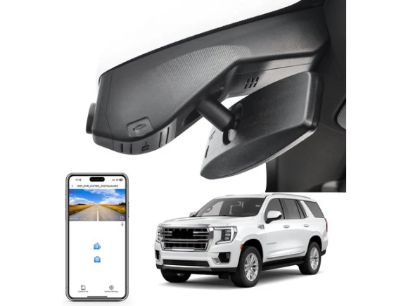 Custom-Fit Dash Camera for GMC Yukon and Yukon XL, 2021–2022 (Model B) — Dash Cam, SUNIVISION