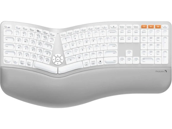 Full-Size Ergonomic Split Keyboard — Bluetooth Keyboard, ProtoArc