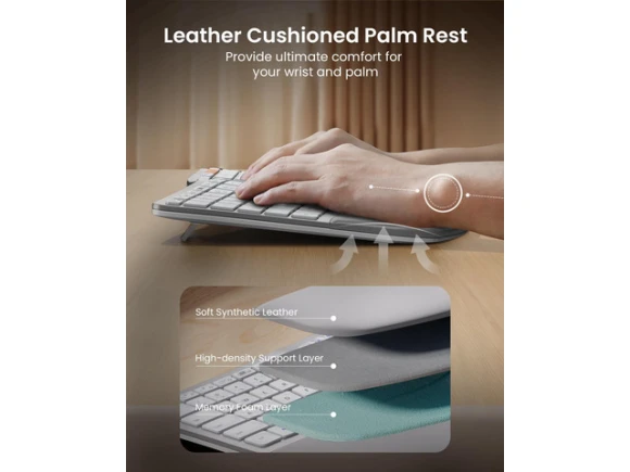 Full-Size Ergonomic Split Keyboard — Bluetooth Keyboard, ProtoArc