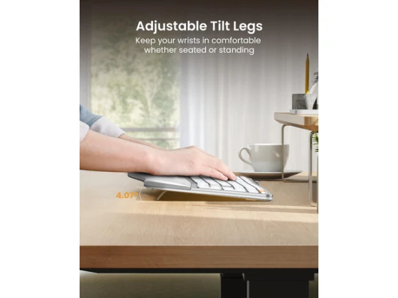 Full-Size Ergonomic Split Keyboard — Bluetooth Keyboard, ProtoArc