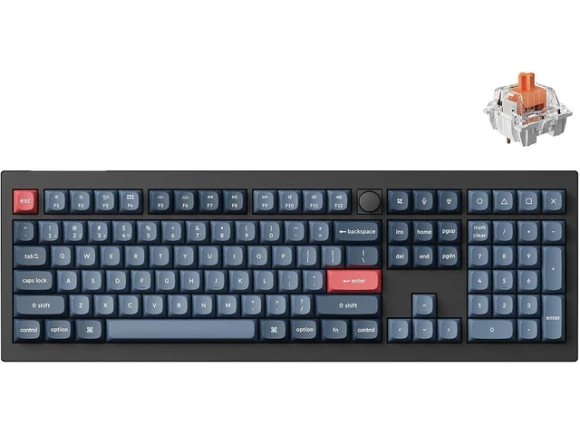Wireless Custom Mechanical Keyboard, Full-Size — Bluetooth Keyboard, Keychron