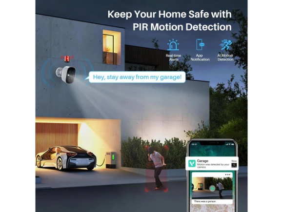 2K Battery-Powered Security Camera, 2 Pack — Security Camera, SUNIVISION