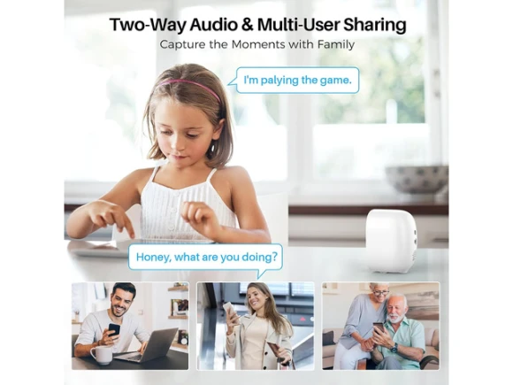 2K Battery-Powered Security Camera, 2 Pack — Security Camera, SUNIVISION