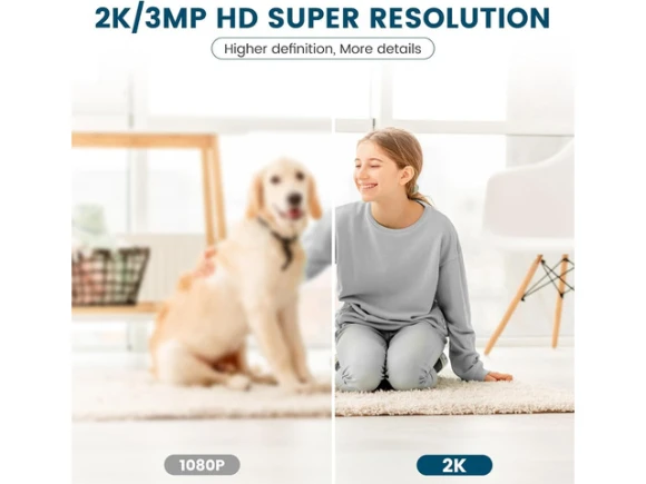 2K Indoor Security Camera, 2 Pack — Security Camera, litokam