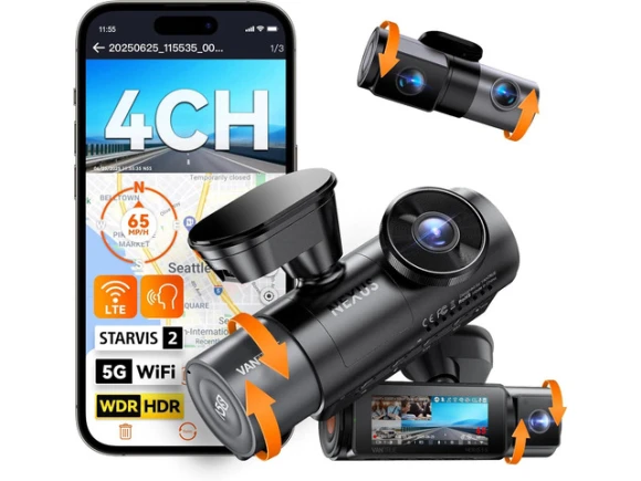 4-Channel Dash Cam with STARVIS 2 — Dash Cam, VANTRUE