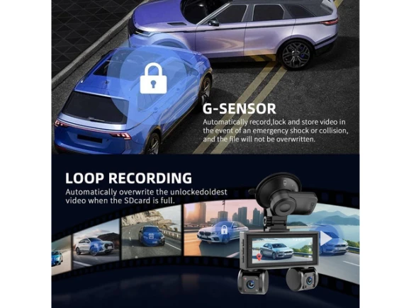 4-Channel Dash Camera with FHD 2K+3x1080P — Dash Cam, SUNIVISION