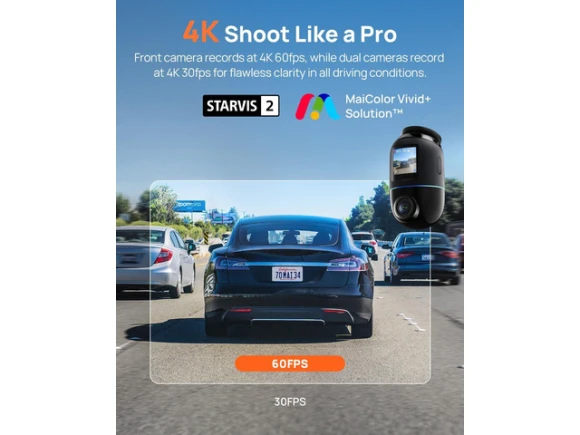 4K Omni X800 Dual Dash Camera — Dash Cam, 70mai