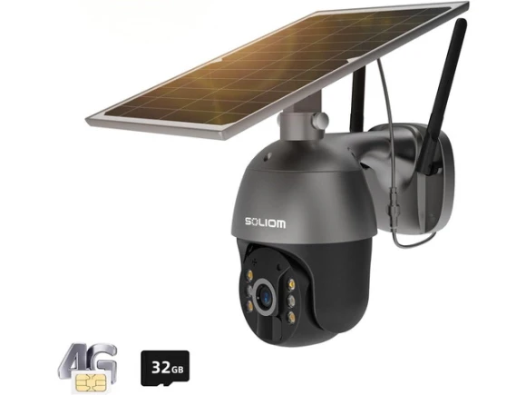 Cellular Security Camera with Unlimited Data Plan, US Version — Security Camera, SOLIOM