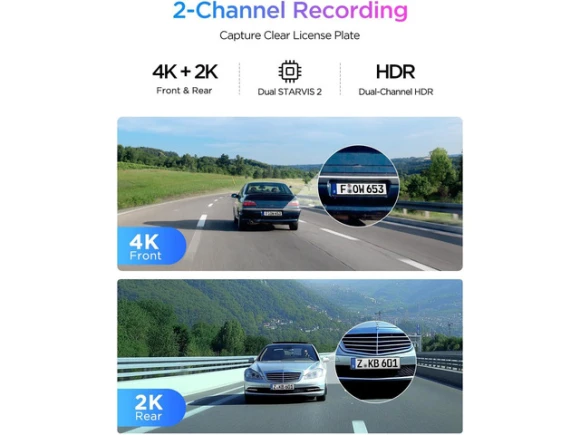 Dual Dash Camera — Dash Cam, VIOFO