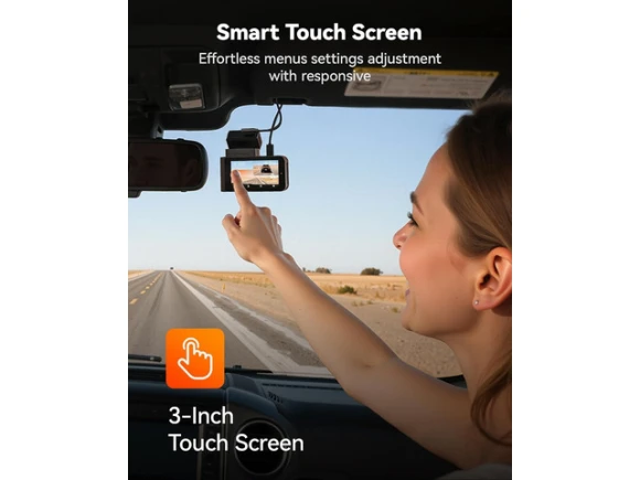 Dual front and rear dash camera — Dash Cam, WOLFBOX