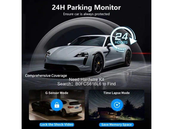 4-Channel Dash Camera with 2.5K QHD — Dash Cam, SUNIVISION