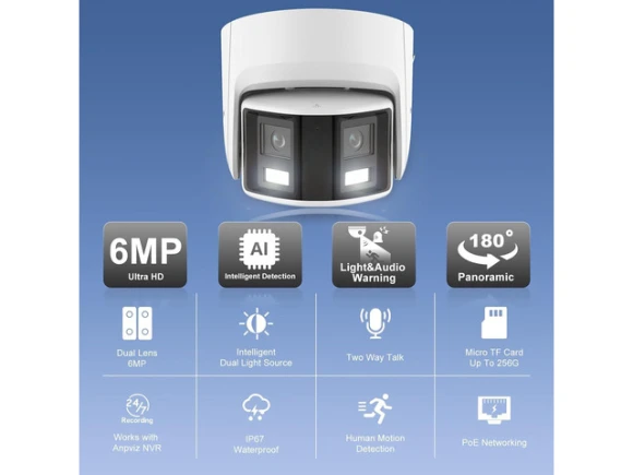 6MP Dual-Lens Security Camera — Security Camera, Anpviz