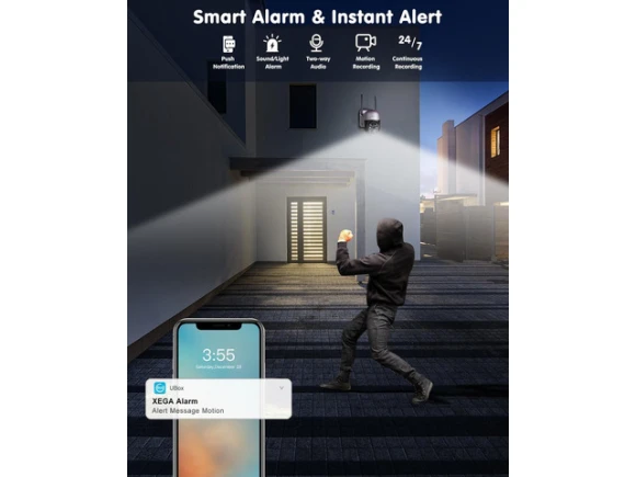 Cellular Security Camera with 20W Solar Panel — Security Camera, Xega