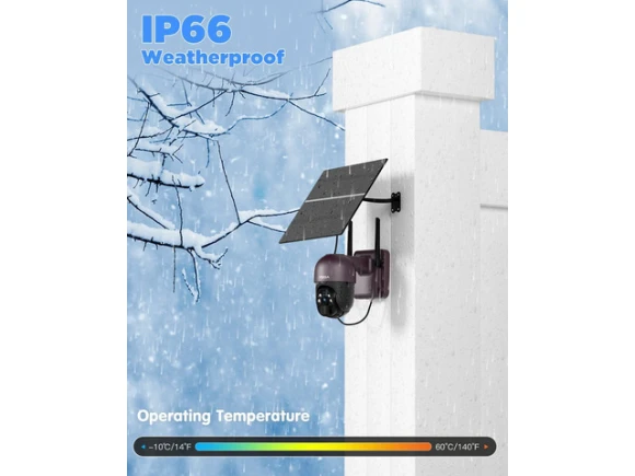 Cellular Security Camera with 20W Solar Panel — Security Camera, Xega