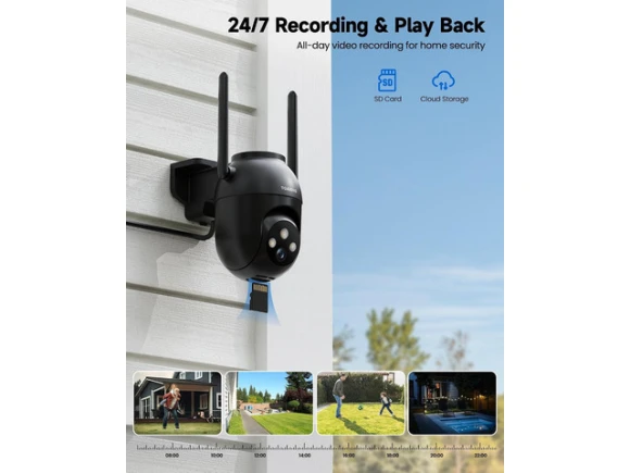 Outdoor Dome Security Camera, 2-Pack — Security Camera, SUNIVISION