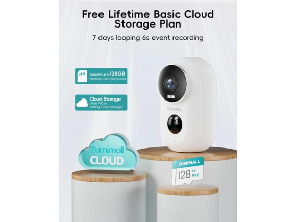 Solar-Powered Wireless Outdoor Security Camera — Security Camera, ZUMIMALL