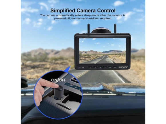 Wireless Backup Camera System with 7-Inch Monitor — Backup Camera, VOONOA