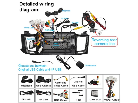 10.1-Inch Car Radio Stereo Head Unit for Toyota RAV4 2013–2018 — Car Infotainment System, KSPIV