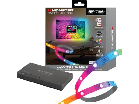 HDMI Color-Sync LED Strip Lighting for TVs up to 85 inch — LED Strip Lights, MONSTER