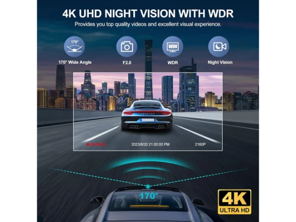 3-Channel Dash Camera — Dash Cam, Trisvision