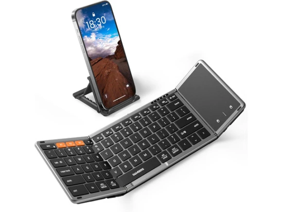 Foldable Bluetooth Keyboard with Touchpad — Bluetooth Keyboard, Samsers